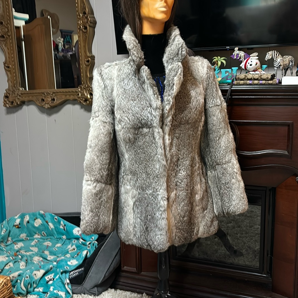 Rabbit Coat I’m Assuming It’s Made In Hong Kong Kong